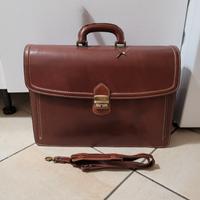 Borsa ventiquattrore vintage vera pelle 