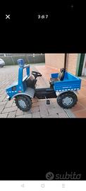 jeep  a pedali, marca roll toys unimog polizia