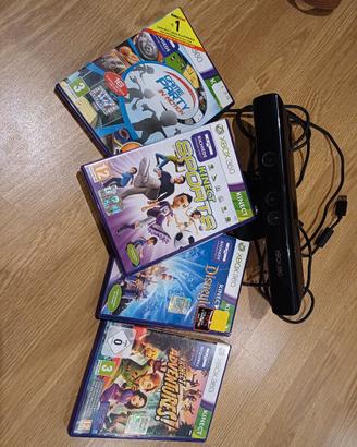 kinet per xbox 360 con giochi