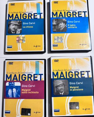 DVD -Gino Cervi -inchieste del commissario Maigret