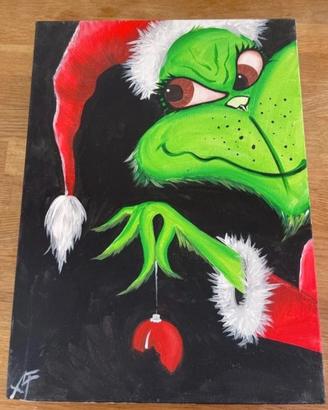 Quadro dipinto a mano Grinch