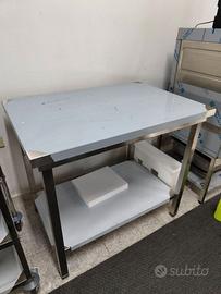 Tavolo da lavoro in acciaio inox – 100x60 cm