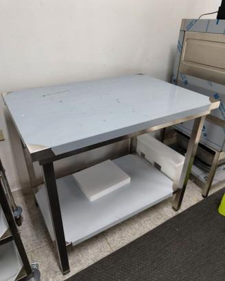 Tavolo da lavoro in acciaio inox – 100x60 cm