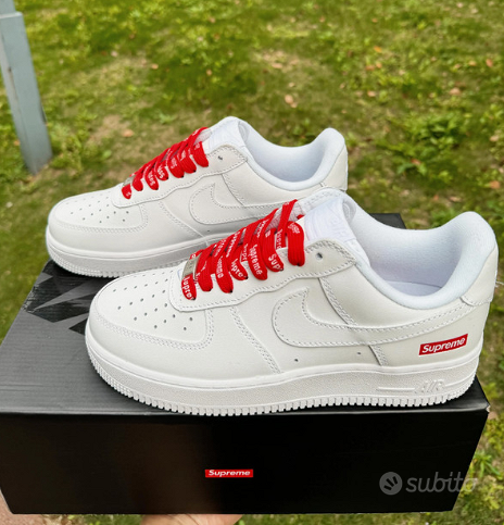 Nike Air Force 1 Low Supreme Bianco 39 Abbigliamento e Accessori In vendita a Roma