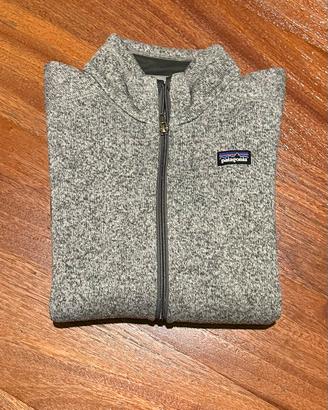Patagonia 14 anni XL felpa in pile con zip grigia