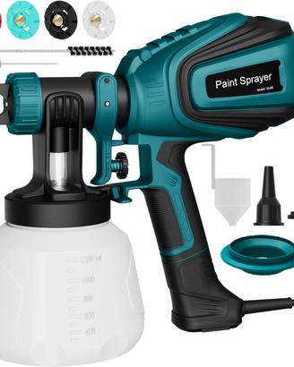 Pistola Vernice HVLP 700W Serbatoio 1200ml