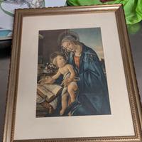 Stampa incorniciata Madonna del libro