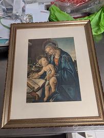 Stampa incorniciata Madonna del libro