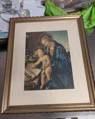 Stampa incorniciata Madonna del libro