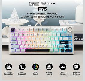 AULA f75 - Tastiera Meccanica 75%, wireless/Blueto