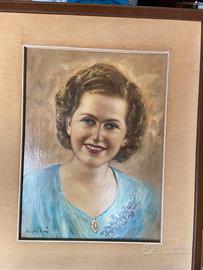 dipinto olio su tela firma Montini anni 50 60