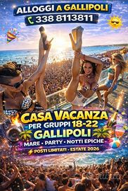 Casa 30 posti 6 bagni gallipoli leggi