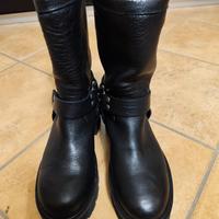 stivaletti donna pelle montone made in italy