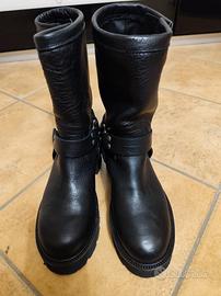 stivaletti donna pelle montone made in italy