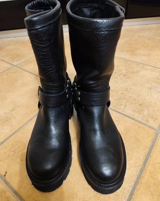 stivaletti donna pelle montone made in italy