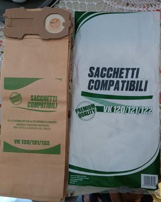 Sacchetti compatibili Folletto VK 120/121/122