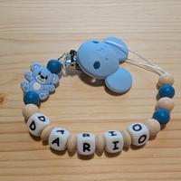 catenella porta ciuccio personalizzata in silicone