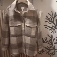 Cappotto pesante con fantasia a quadri