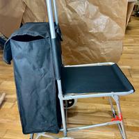 Carrello con zaino e sedia incorporata Pieghevole
