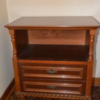 2 comodini legno decorato