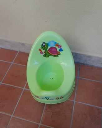 Vasino per bambini verde tartaruga