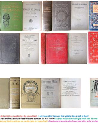 Melzi, Tommaseo e altri: Antichi Dizionari da 1883