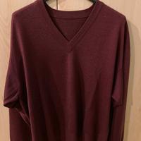 Maglione in lana con scollo a V