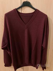 Maglione in lana con scollo a V