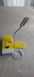Lampada USB con ricarica wireless