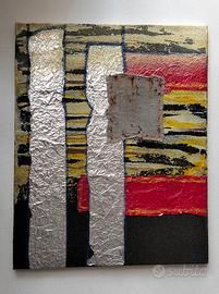 dipinto su tela tecnica mista