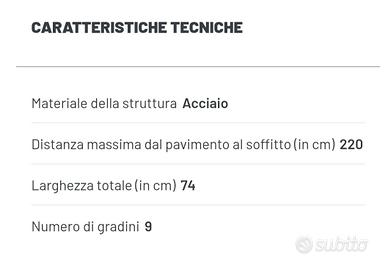 Scala interna Kompo nuova, colore marrone scuro
