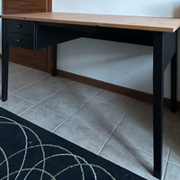 Scrivania IKEA Arkelstorp nera con cassetti