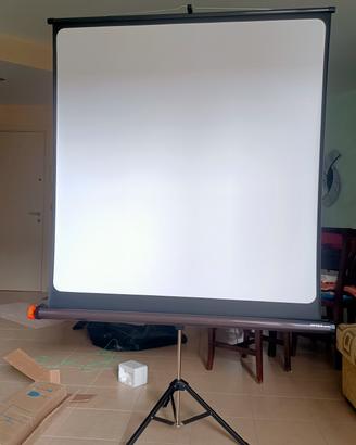 Schermo/telo per proiezioni su treppiedi