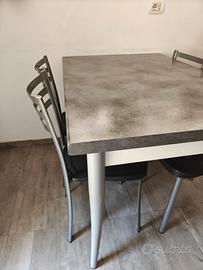 Tavolo Calligaris con top + 4 sedie