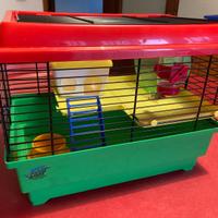 Gabbia criceto con accessori