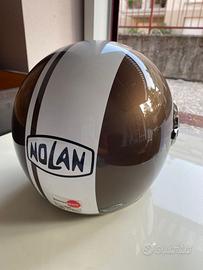 Casco Nolan bronzo e bianco