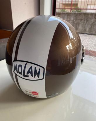 Casco Nolan bronzo e bianco
