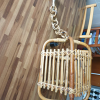 Lampadario in vimini