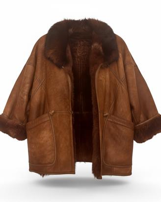 Montone shearling con pelliccia