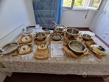 Batteria pentole GOLDEN QUEEN 24KT