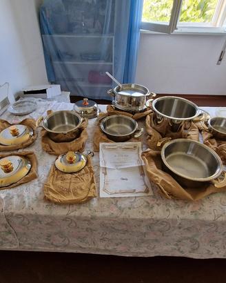 Batteria pentole GOLDEN QUEEN 24KT