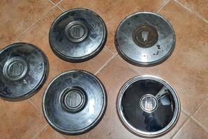 coppe ruota cromate fiat 850