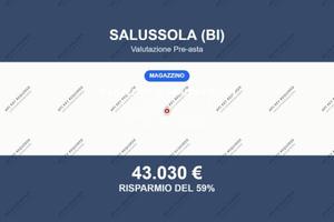 Immobile in asta di 495 m² a Salussola