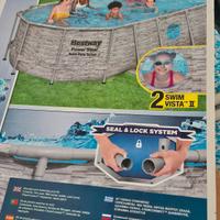 piscina Bestway con 2 oblo' mis.4,27x2,50 mt