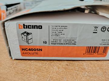 pulsante assiale bticino axolute