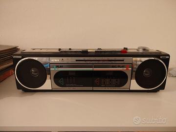 Stereo portatile Boombox AIWA CS-W200 Anni '80 – P