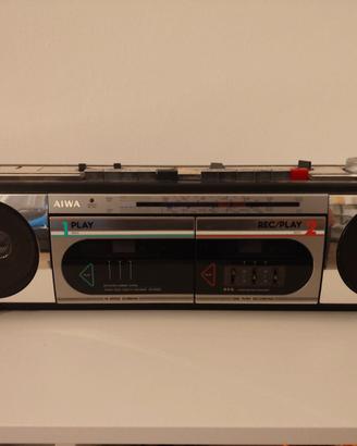 Stereo portatile Boombox AIWA CS-W200 Anni '80 – P