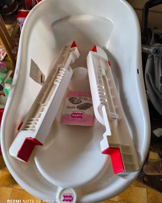 vasca bagnetto+ supporti vasca da bagno