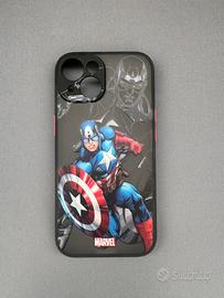 Custodia Cover Apple iPhone 15 Marvel - Captain Am