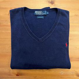 Maglione Polo Ralph Lauren in Cotone- Blu Navy- XL